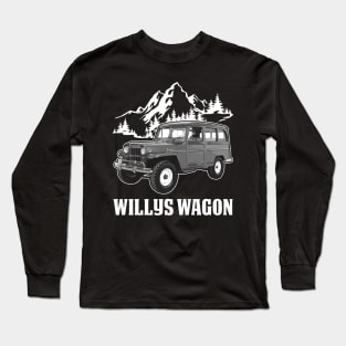 Willys Wagon jeep car name Long Sleeve T-Shirt